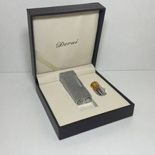 Amazing Vintage Silver Plated Gas Lighter Soft Flame Classic Collectable picture