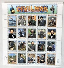 CIVIL WAR CLASSIC COLLECTION 1994 STAMPS 20 MINT STAMP SHEET 32 CENT STAMPS MNH picture