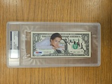 Currency Penelope Ann Miller Signed/Certified Dollar Bill Graded PSA/DNA picture