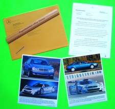 1997 MERCEDES BENZ CLK SUPER-COUPE & GTR RACE CAR PRESS KIT Brochure PHOTOS Xlnt picture