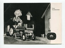 ancient postcard Unser Sandmännchen on a tractor German TV radio 1963 // 70 picture