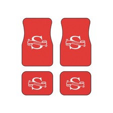 Monogram S Car Floor Mats | Personalized Initial Banner Auto Front Mats picture