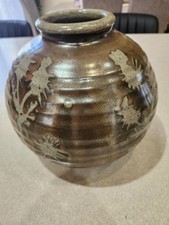 Large Mid-Century Japanese Mashiko Studio Pottery Vase - 9