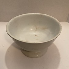 Antique White Ironstone FOOTED Bowl J&G Meakin Hanley England 10” Diam. 6