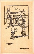 Halifax NS postcard CITADEL GATES SKETCH BY DONALD CAMERON MACKAY s/21 AW5667 picture