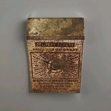 Vintage McDonough County Service Farm Supply Advertising Ticket Box Macomb IL picture