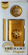 TSUNAMI PREMIUM MAGNETIC DUGOUT GRINDER *USA* GOLD picture