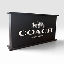 Coach New York Store Display Sign Retail Countertop Advertising Plaque picture