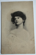 c1911 Art Nouveau Postcard Pretty Lady Portrait Higginsville MO Antique  picture