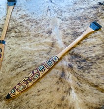 Vintage Northwest Coast Hand Carved Wood Dance Paddle 41