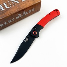 Benchmade Mini Crooked River 15085-BK-S30V Blad Red G10 Handle Folding Knife picture