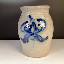 VTG David Eldreth Salt Glazed Crock Signed 1989 picture