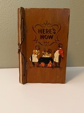 Here's How Mixed Drinks Vintage 1941 Wooden Book picture