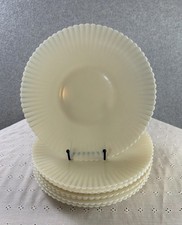 Vintage 11” MacBeth-Evans Petalware Cremax Dinner Plates 9 Avble Volume Disc picture