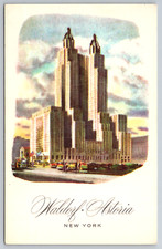 c1940s Waldorf Astoria New York City Hotel Postcard picture