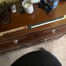 1095 Handmade katana wood handle Full Tang W/Sheath picture
