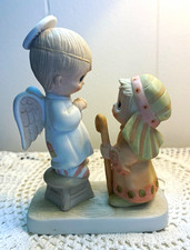 1978 Precious Moments E-2012 Jesus Is Born Original 21 Boy Angel No Mark No Box picture