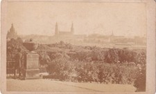 Photo CDV of a Scene From The Palace Garden of Dresden Saxony Germany 1870's picture