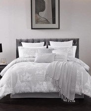 Hallmart Collectibles 14-Pc Dreams of Paris Jacquard Queen Silver Comforter Set picture