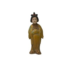 Small Chinese Oriental Ceramic Tong Style Lady Figure Display Art GB362 picture