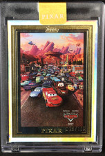 2025 Topps Disney Pixar Encased # /100 Wall Art CARS REFRACTOR Original 2006 picture