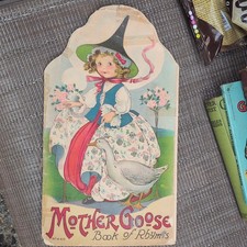 Mother Goose Book of Rhymes Vintage Illustrated Children's Book picture