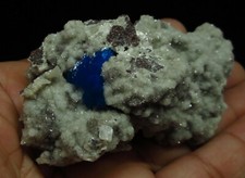 Cavansite on heulandite matrix # 7385 picture
