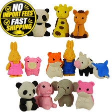 Iwako Japanese Puzzle Take Apart Erasers Zoo Animals Set 1-Pack, Multicolor picture