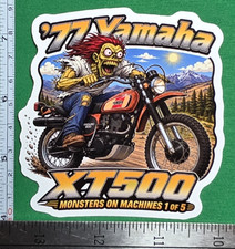 1977 Yamaha XT500 9x9cm Durable Die-Cut Vinyl Sticker picture