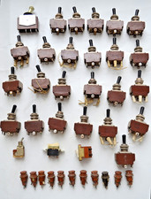 39PCS Mix Set of Vintage Soviet Toggle Switch TV1-4, P2T-1, MT-1 & Fuse Socket picture