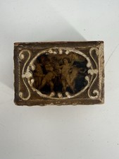 Vintage Italian Florentine Gilt Wood Trinket Box Cherubs Putti Made in Italy picture