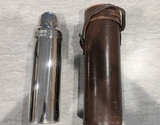 VINTAGE LARGE UNIVERSAL LANDERS FRARY & CLARK USA METAL THERMOS 1915 With Case picture