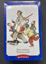 Snickers Norman Rockwell Christmas picture