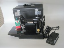 Singer Featherweight Sewing Machine W/ Carrying Case #221 Antique EUC picture