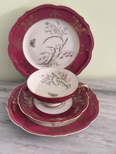 Antique Eschenbach Bavaria Germany Cup Saucer And 2 Plates picture
