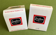 Longview Fibre Company; Pair of Vintage Matchbooks; Circa 1970; Un*Struck, Nice picture