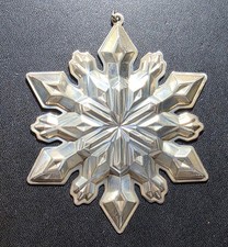2002 Gorham Sterling Silver Snowflake Ornament picture