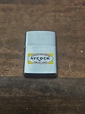 A193- vintage Zippo Lighter AYCOCK INC. MECHANICAL CONSTRUCTION CAMP HILL, PA picture