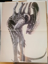 Aliens Poster # 1 Alien Movie H.R. Giger Creation Bolaji Badejo 1979 (SMALL TEAR picture