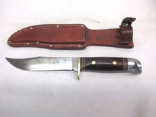 Vtg Western W36 Fixed Blade Hunting Knife, code B, 1978, with original sheath picture