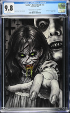 THE EXORCIST Homage CGC 9.8 *Surtur's Horror Book GLOW-IN-THE-DARK VARIANT* RARE picture