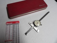 STARRETT #450-6 Dial Depth Gage & Hook W/Case. used picture