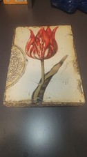 Sid Dickens Memory Block Tile T-98 Scarlet 6x8 Retired Red Tulip SmoothEdge Read picture