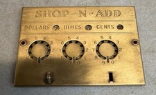Giftcraft Vintage Brass Metal Shop-N-ADD RARE picture