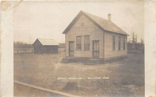 J38/ Wellston Michigan RPPC Postcard c1910s School House Sec 2 Building 220 picture