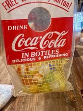 Rare **1950’s VINTAGE COCA-COLA MARBLES ORIGINAL PACKAGE Free With Every Carton picture