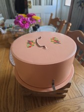 Vintage Metal Cake Carrier picture