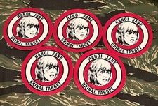 HANOI JANE FONDA URINAL TARGET STICKERS PACK OF 5 picture