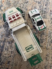 Hess 2011 Toy Truck & Race Car Set, Gas & Oil Theme, White/Green picture