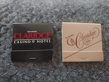 Vintage CLARIDGE Hotel Casino MATCHBOOK Del Webb's Atlantic City NJ 80s  picture